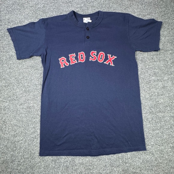 Majestic Other - Red Sox Heraty 11 Majestic T Shirt Mens L Blue Henley Baseball MLB Merchandise